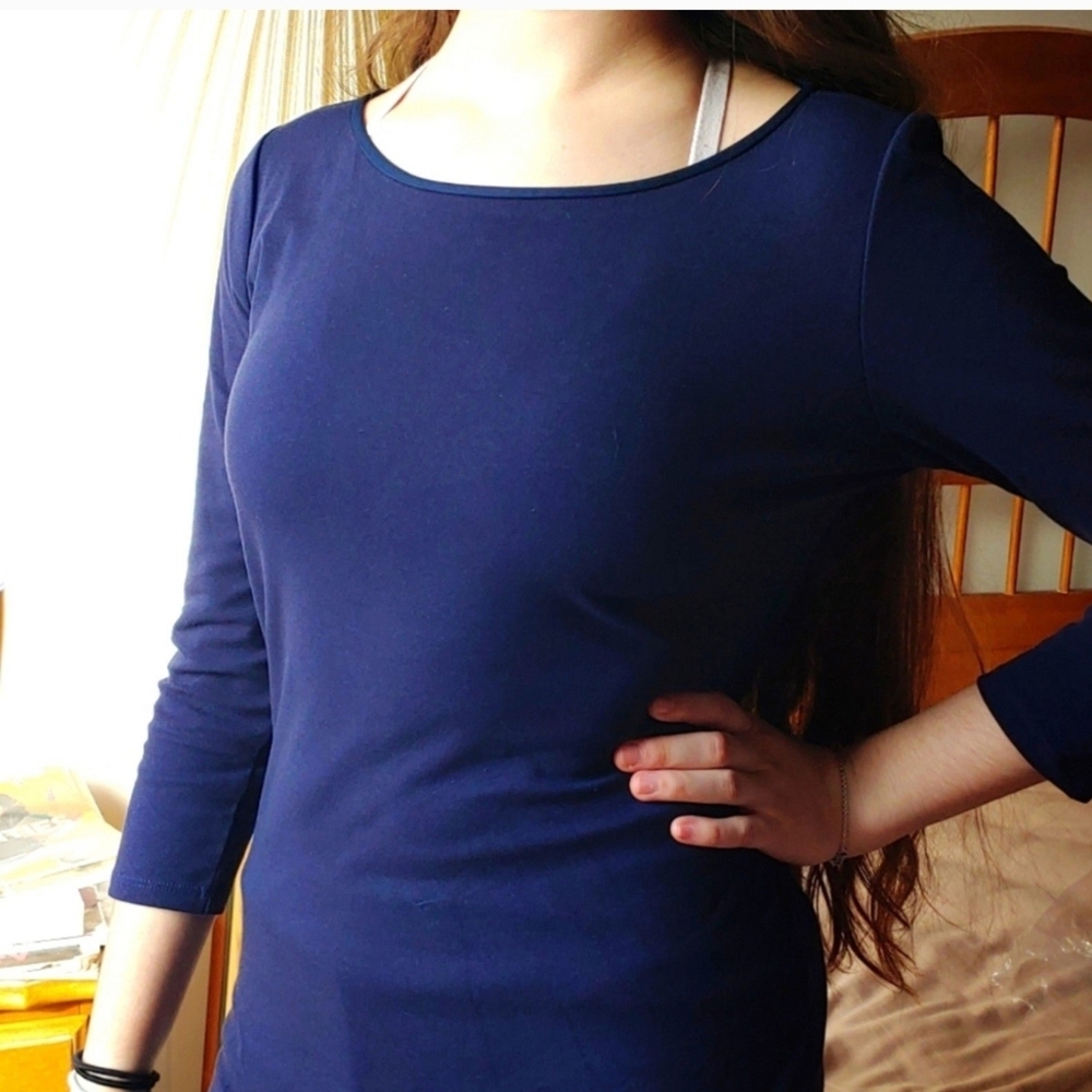 Women's Navy Blue Top